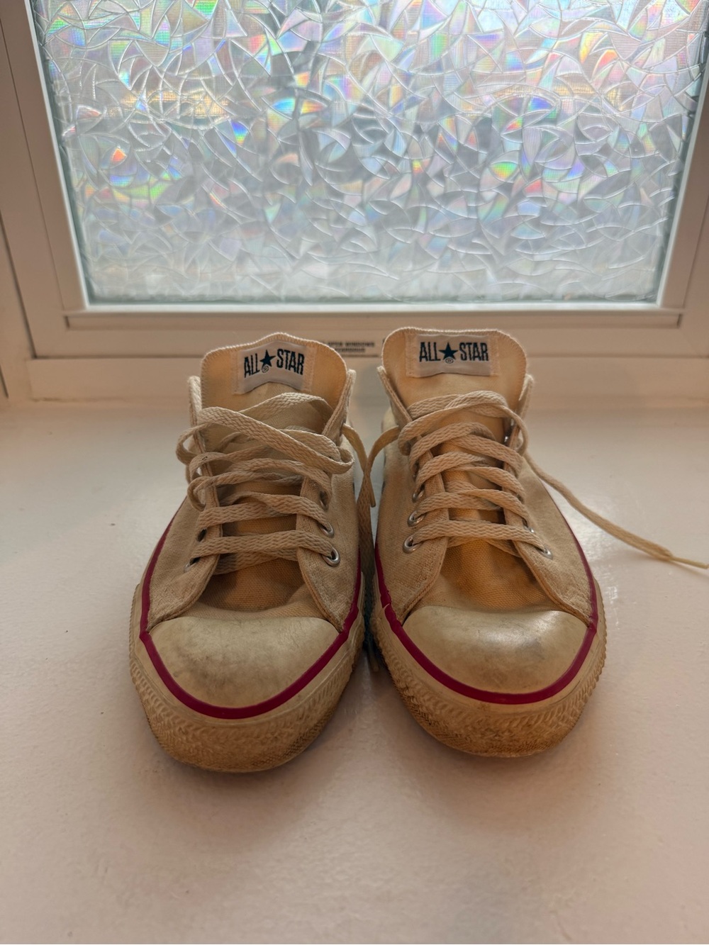 Converse All Stars | Low Cut | Cream | made in USA | Ca. Late 1990s - Picture 2 of 8